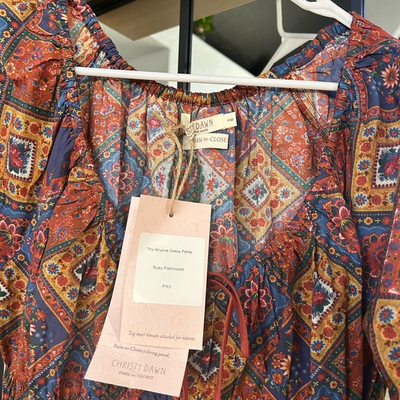 Christy Dawn Brynne Dress petite patchwork XS - Picture 4 of 6